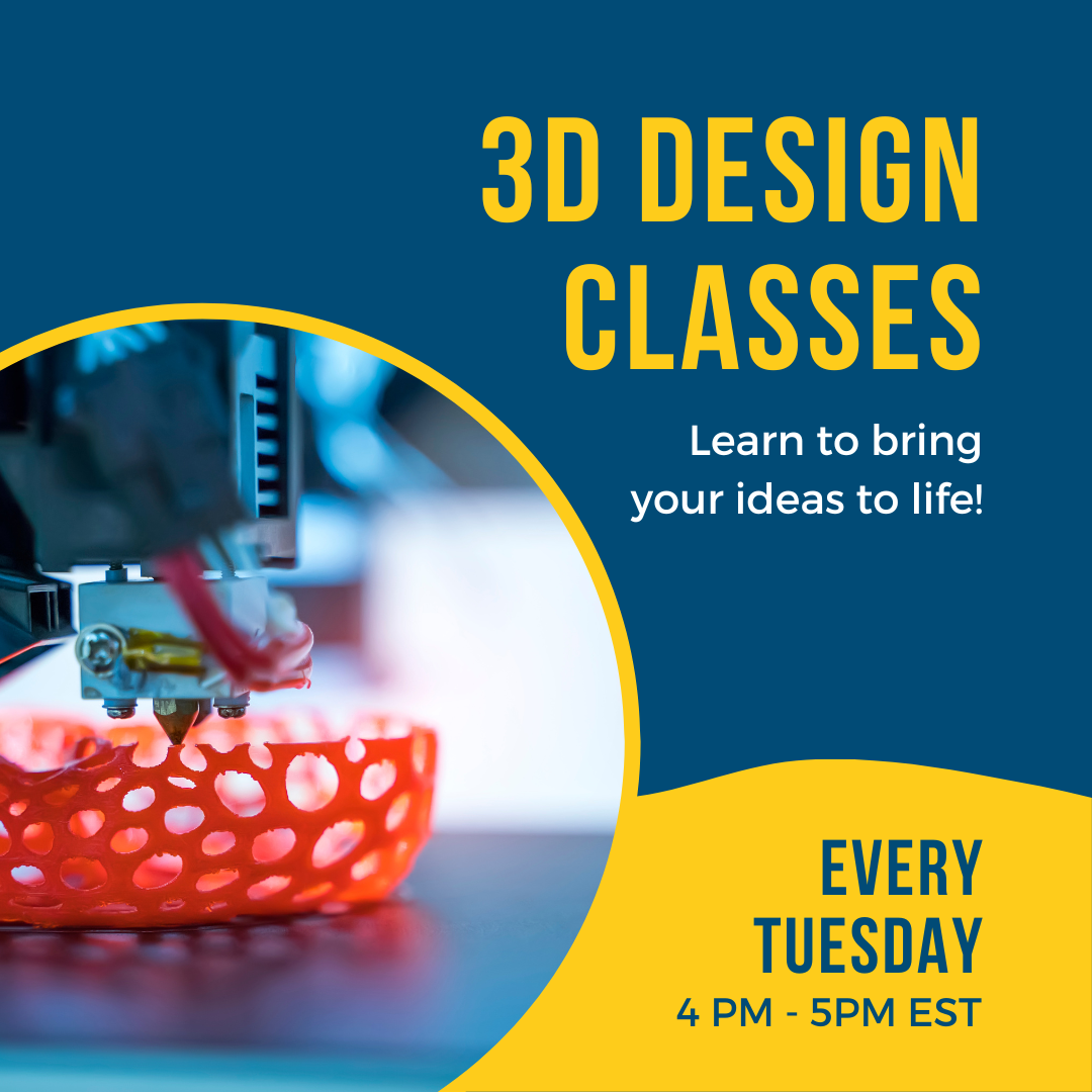 3D Design Classes - 1 month